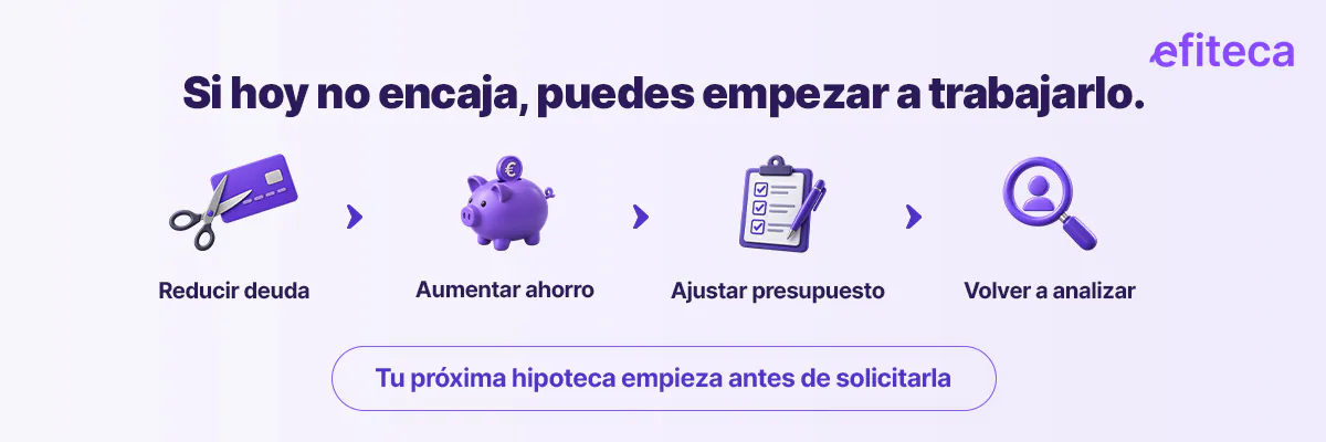Acciones para mejorar el perfil hipotecario: reducir deuda, aumentar ahorro y ajustar el presupuesto